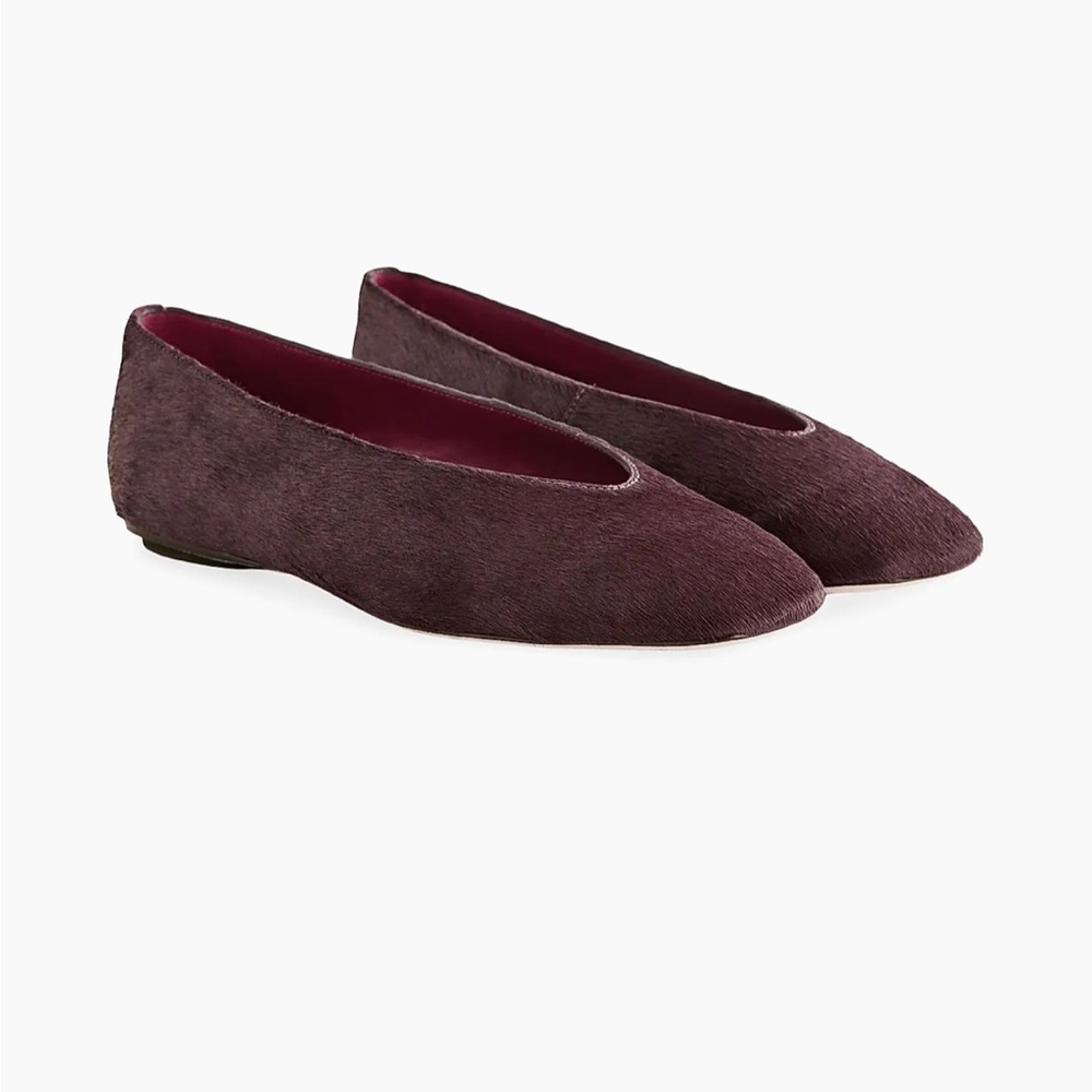 Reformation Prudence Calf Hair Ballet Flats
